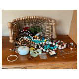 Costume jewelry, necklaces, earrings, bracelets, etc.