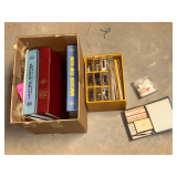 Postage stamp collection and supplies