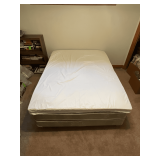 Hollywood frame with mattress and box springs