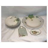 Hand painted and hand decorated china