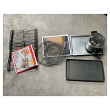 Dazey deep fryer with basket, aluminum griddle