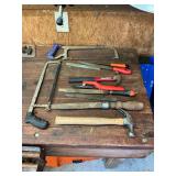 Files, claw hammers, hacksaws