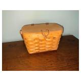 1999 Longaberger small purse with plastic liner