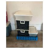 Plastic totes and trays