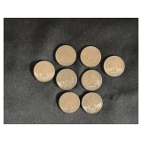 8 Indian head pennies