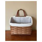 2008 Longaberger mail basket with plastic and cloth liner