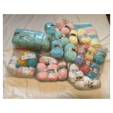 Yarn, acrylic, acrylic/nylon blend,