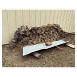 Split firewood stack