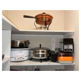 Pampered Chef crock pot base, Rival Crockpot, electric skillet