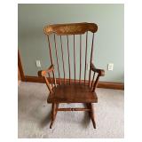 Stenciled rocking chair