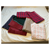 Yards of twill, fleece and corduroy fabric