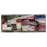 Assortment of Tupperware & plastic tubs