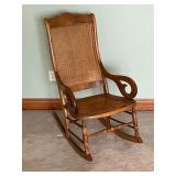 Woven bottom and back chair