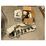 Assortment of pattern, yarn, tools