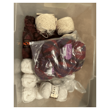 Assortment of yarn, Crylor & Mohair, Plymouth wool & silk, Taos wool, etc.