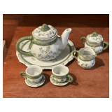 Miniature ceramic tea set