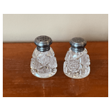 Salt & pepper shakers with sterling tops