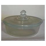 Vintage Fry Ovenglass opalescent covered dish