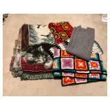 Throws and crocheted afghans