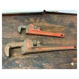 2 Ridgid pipe wrenches