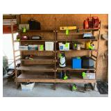 Homemade wooden shelves, CONTENTS NOT INCLUDED