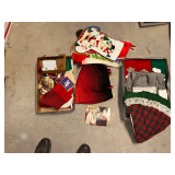 Assortment of Christmas linens