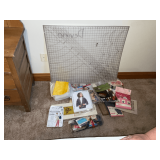 36' x 30' cutting mat, patterns, bias tape, The Perfect Fit, kits, fabric, zippers, etc.