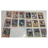 Various Topps Gold, Upper Deck & Score Football Cards