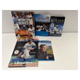 4 Kansas City Royals books & World Series Program