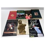 7 paperback books - related to golf