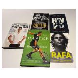 3 tennis books - 2 fitness books