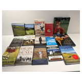 15 hardback books - related to golf