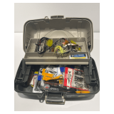 Small tackle box with contents