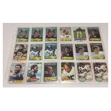 1975-1983 Topps Pittsburgh Steelers & Raiders 'Greats' Football Cards