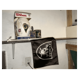 Rams and Raiders memorabilia