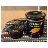 Granger fresh cut tobacco tin, Olympia Beer ashtray