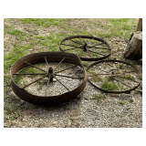 3 steel wheels up to 32' W