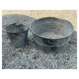 No. 2 galvanized tub, galvanized bucket