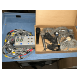 Assortment of microphones and cords
