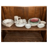 Dishes, Homer Laughlin, Carrolton, etc.