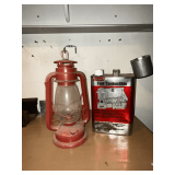 Coleman fuel, almost full 1-gallon can and lantern.