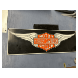 Harley Davidson porcelain sign
