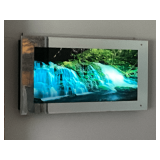 Digital mirrored wall hanging with sound, electric