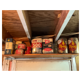 Markline anti-freeze can, Unico Anti-freezer can, Folger's cans