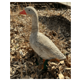 Concrete goose, some damage, 26' T