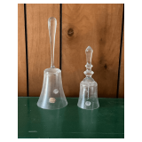 Pair of glass bells, up to 9' T