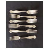 6 Towle Sterling 'Canterbury' dinner forks