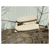 Sun Dolphin paddle boat, broken propeller