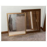 Pair of framed mirrors