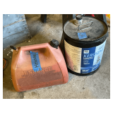 Kerosene can 1/2 full, plastic gas can used for kerosene 5-gallon empty